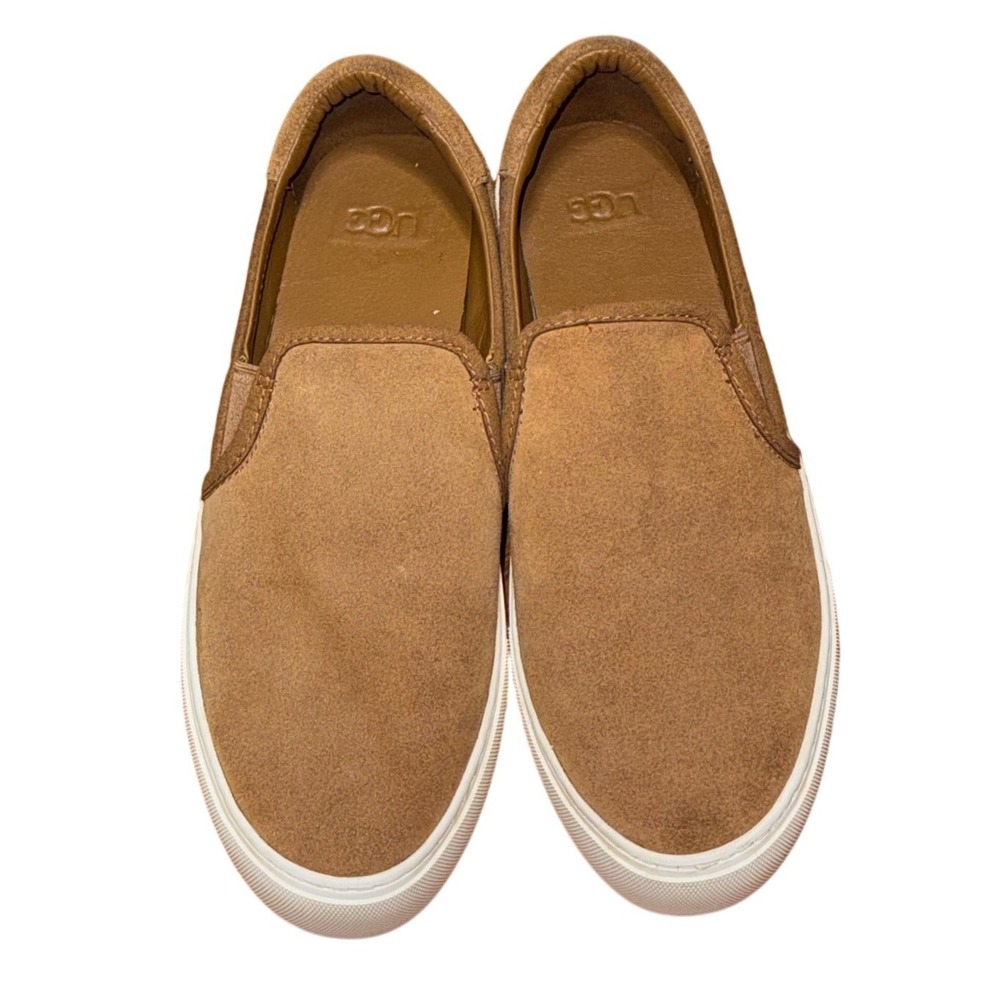 UGG Union Slip-On Suede Sneakers Mens 8.5 Chestnut Brown 1106545